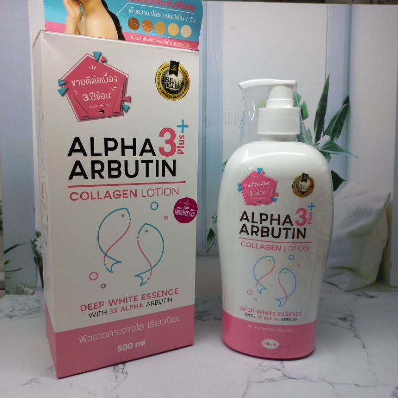 ALPHA ARBUTIN COLLAGEN LOTION | LOTION PENCERAH THAILAND | 500 GR