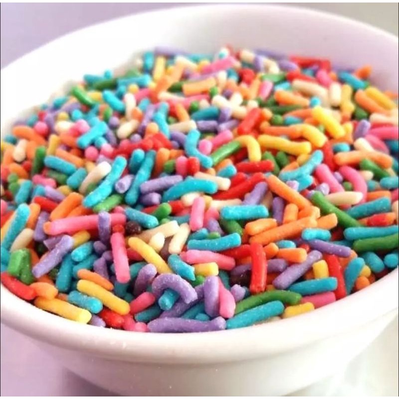 

Meses bulir padat rainbow warna warni promo