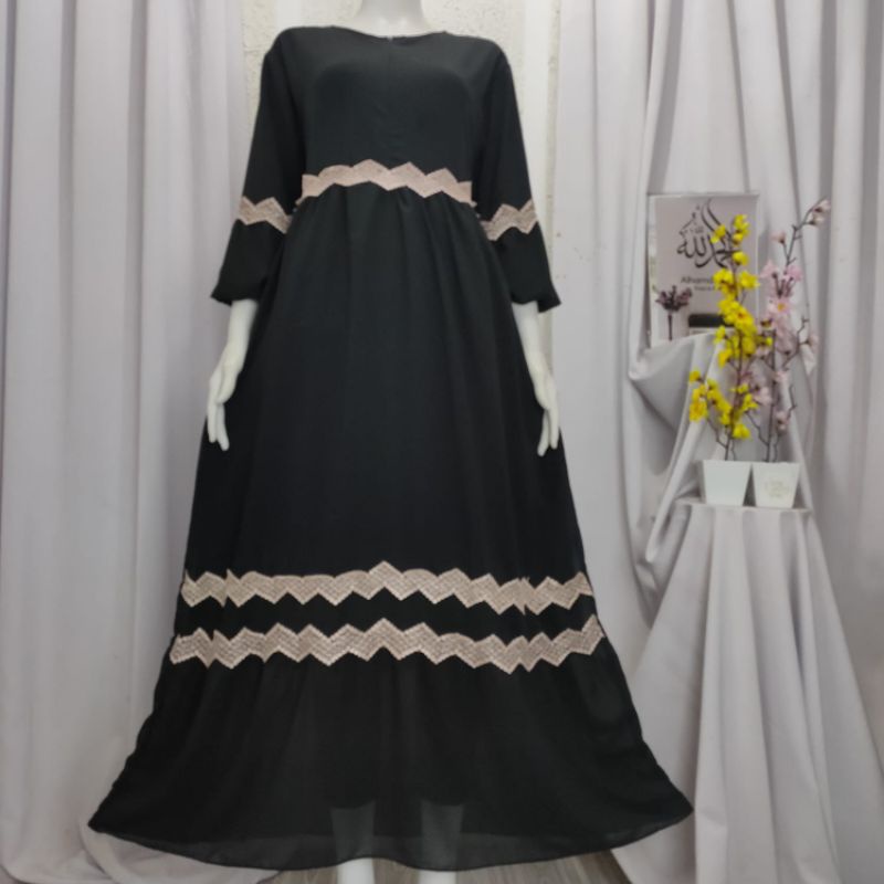 GAMIS MOTIF PREMIUM BELINDA JEHAN Model Terbaru/GAMIS TERLARIS