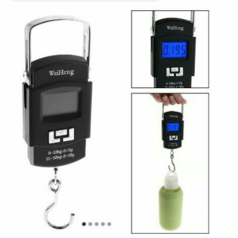 timbangan gantung portable 50kg.untuk koper.beras dan sembako