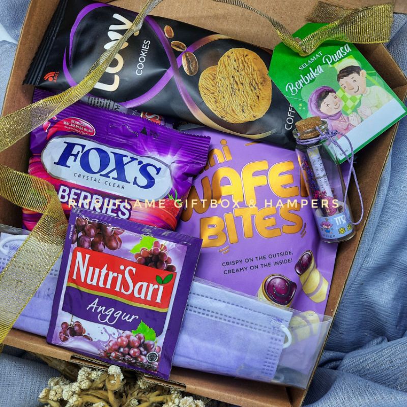 snackbox puasa / hampers ramadhan / hampers lebaran lilac
