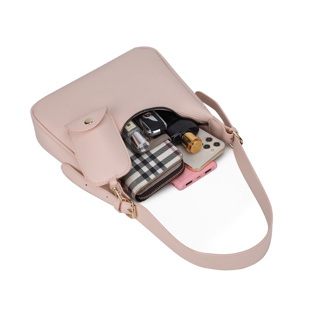 Tote bag wanita tas bahu simple tali adjust style wanita import fashion free Clutch #200