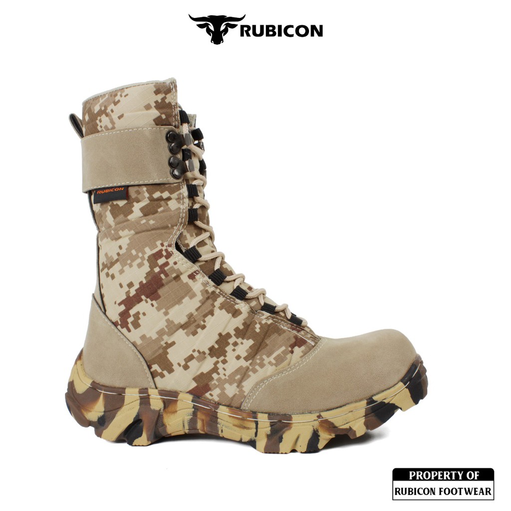 BIG PROMO | RUBICON PDL NINJA ARMY SEPATU PDL TACTICAL TRACKING UJUNG BESI HIKING RIDING TOURING PRIA