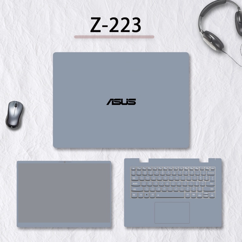 ASUS Vivo Book15 Sticker V5200 / V5000 Solid Color Protective Film Fearless Pro14 Hard Stone E410m Notebook a Bean 14s Computer Shell Film Tianxuan 2 Simple 15.6-inch Full Set