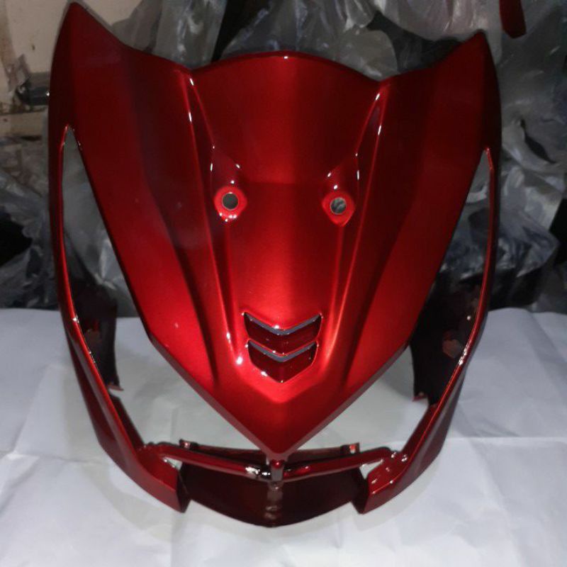 tameng depan beat fi k25 2013 2015 merah maron non original