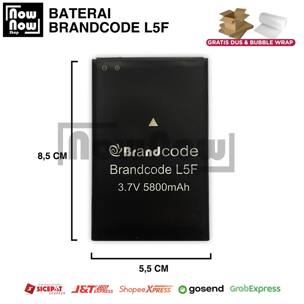 Baterai Brandcode L5F L-5F / Ding Ding X11S / Huangmi F6 Five New Original Double Power Batre Batrai Battery HP Brand Code