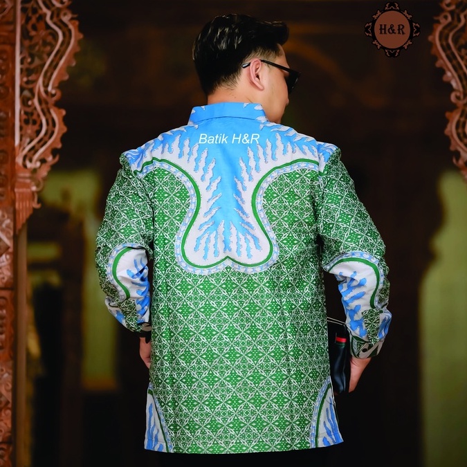 Baju Batik Pria Lengan Panjang Kemeja Batik Pria Batik Premium Kemeja Cowok Batik modern Baju Pria