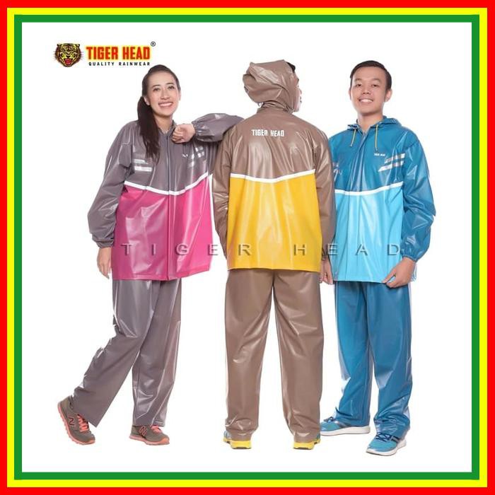 Jas Hujan Tiger Head Jaket Jas Hujan Jas Hujan ~ Jas Hujan Stelan Stretch Bellagio Tiger Head Type