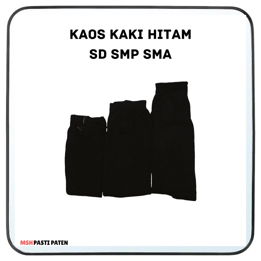 Kaos Kaki Fashion Unisex Wanita Pria Murah Kaus Polos Kaos kak Hitam Sd Smp Smai Ankle Socks Pendek