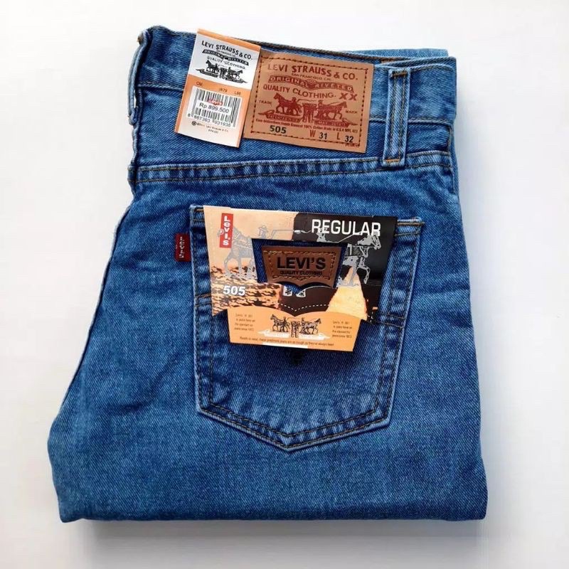 CELANA JEANS PRIA PANJANG REGULER STANDAR BASIC STRAIGHT 27-38