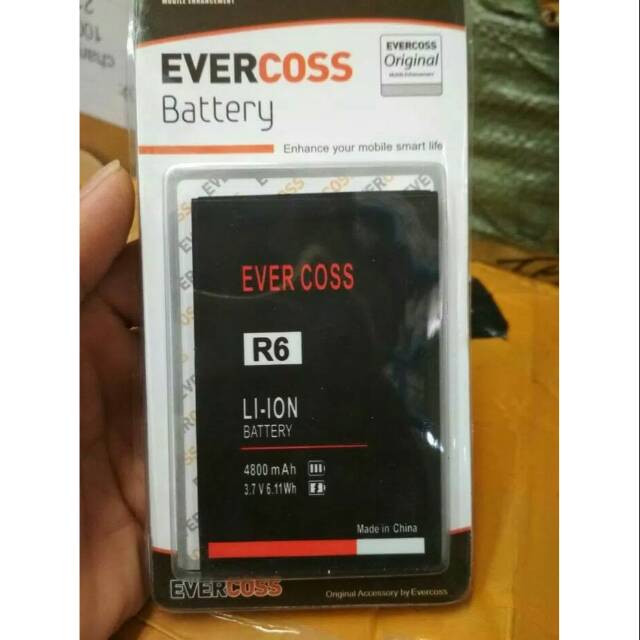 baterai EVERCOSS U55 DOUBLE POWER.original