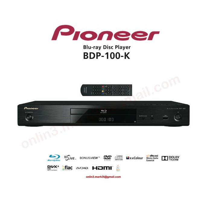 E0809 Pioneer Bdp 100 Bdp100 Bluray Player Sln Marantz Denon Onkyo New