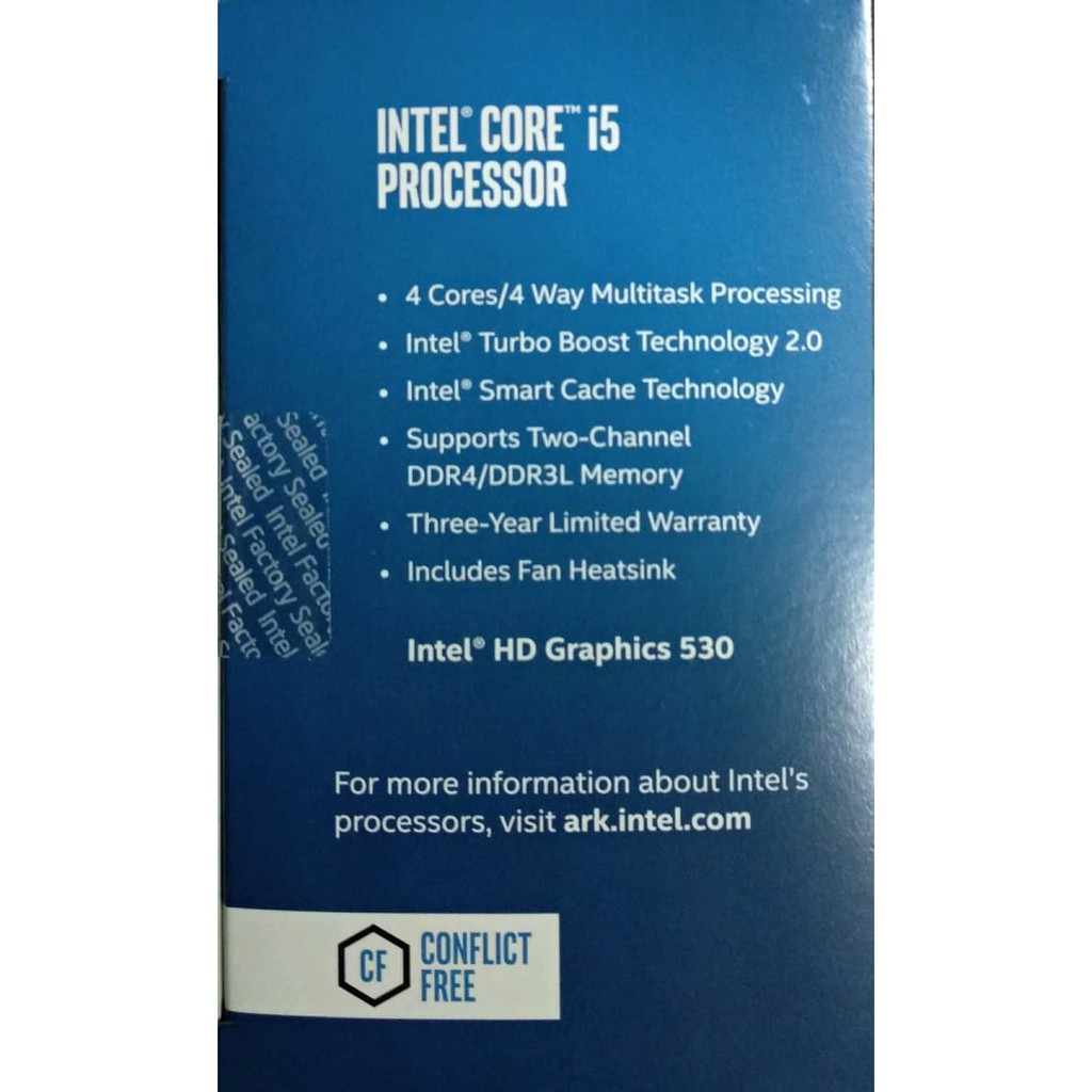 INTEL Processor Core I5 6400 SKYLAKE BOX