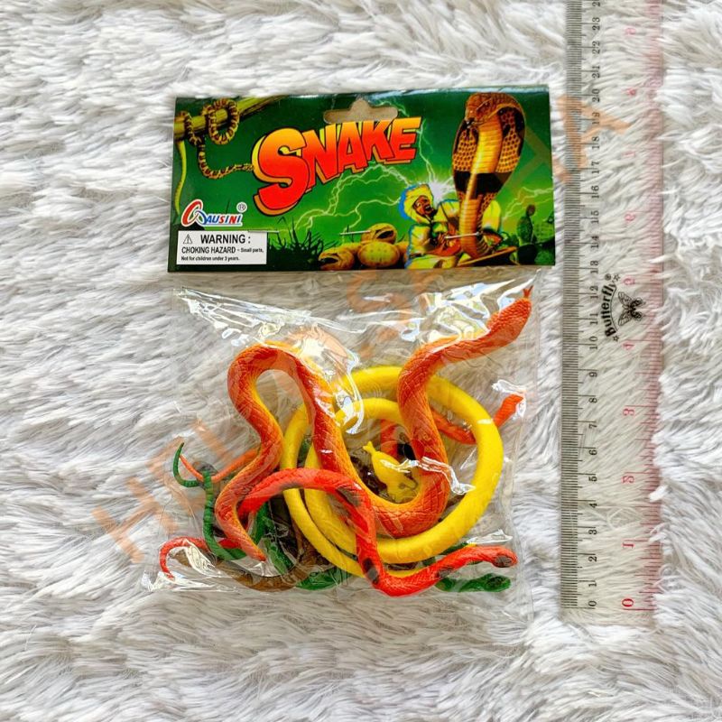 MAINAN SNAKE REPTIL ULAR ULARAN KARET REPTILE SEPERTI ASLI BAGUS LUCU MURAH HEMAT REPTILES UCOK ULAR