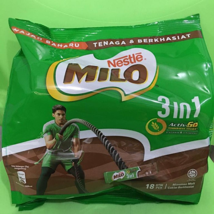 

(BISA COD) Milo 3in1 sachet malaysia - 20 pack - 18 pack