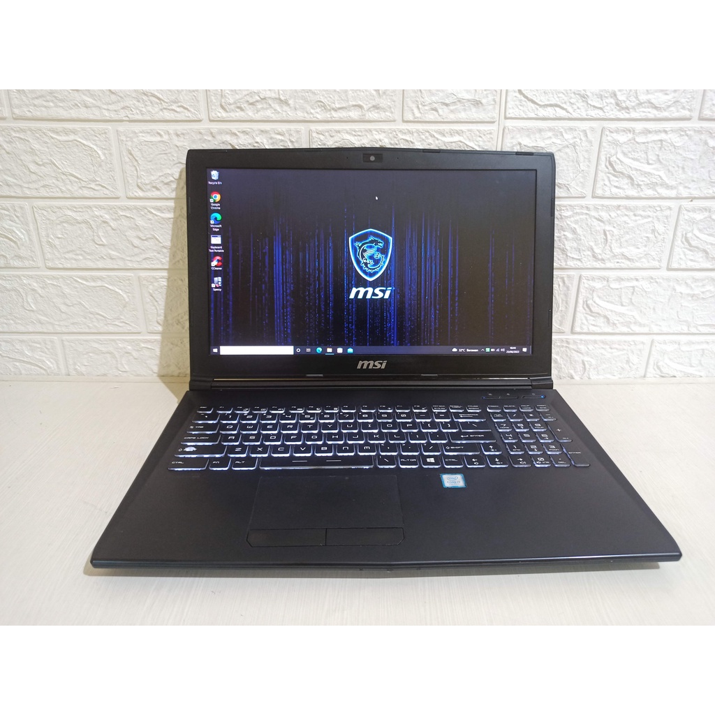 MSI GL62M 7RDX Core i7 7700HQ Nvidia GTX1050 Laptop Gaming Second Bekas Murah Gen 7 GTX 1050