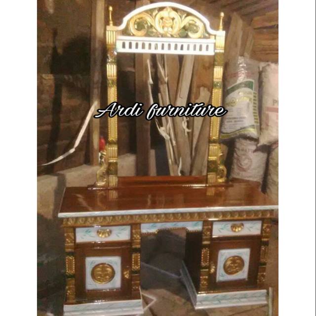 Ukir meja rias,tolet ukir kombinasi