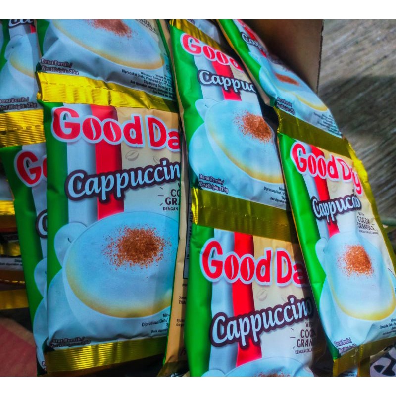

good day cappuccino 28gr 1 renceng isi 10 sachet