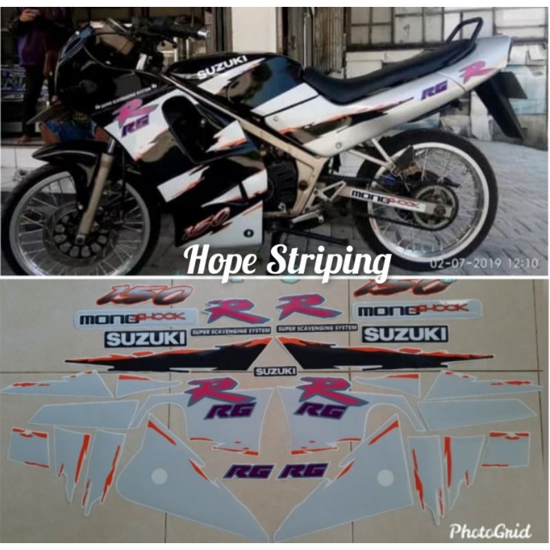 Striping Suzuki RGR Jumbo Hitam