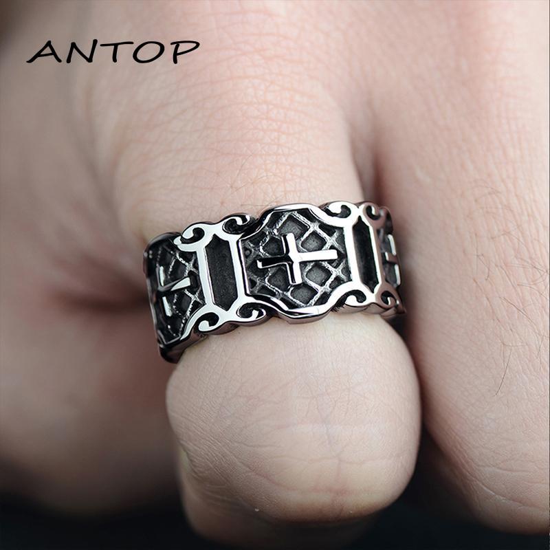 Cincin Gaya Punk Rock Retro Untuk Pria