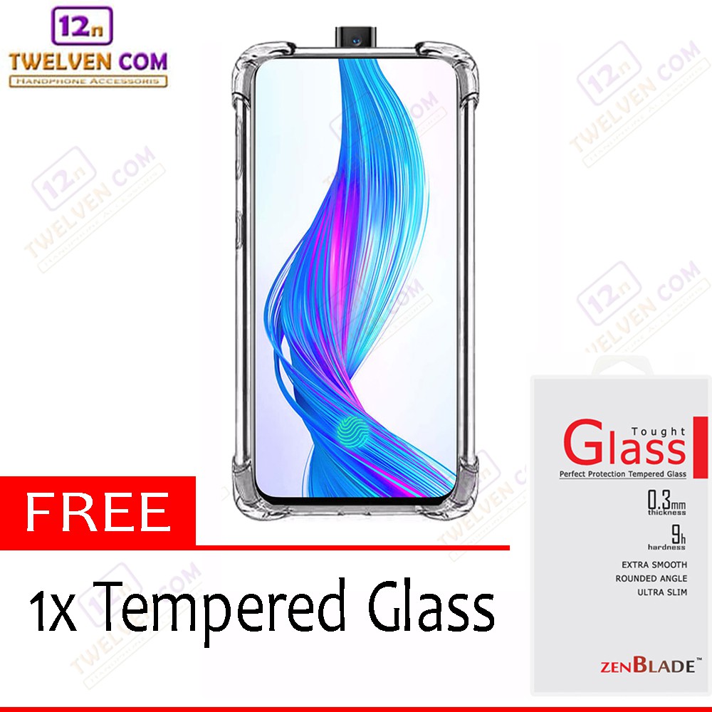 Case Anti Shock Anti Crack Softcase Realme X - Free Tempered Glass