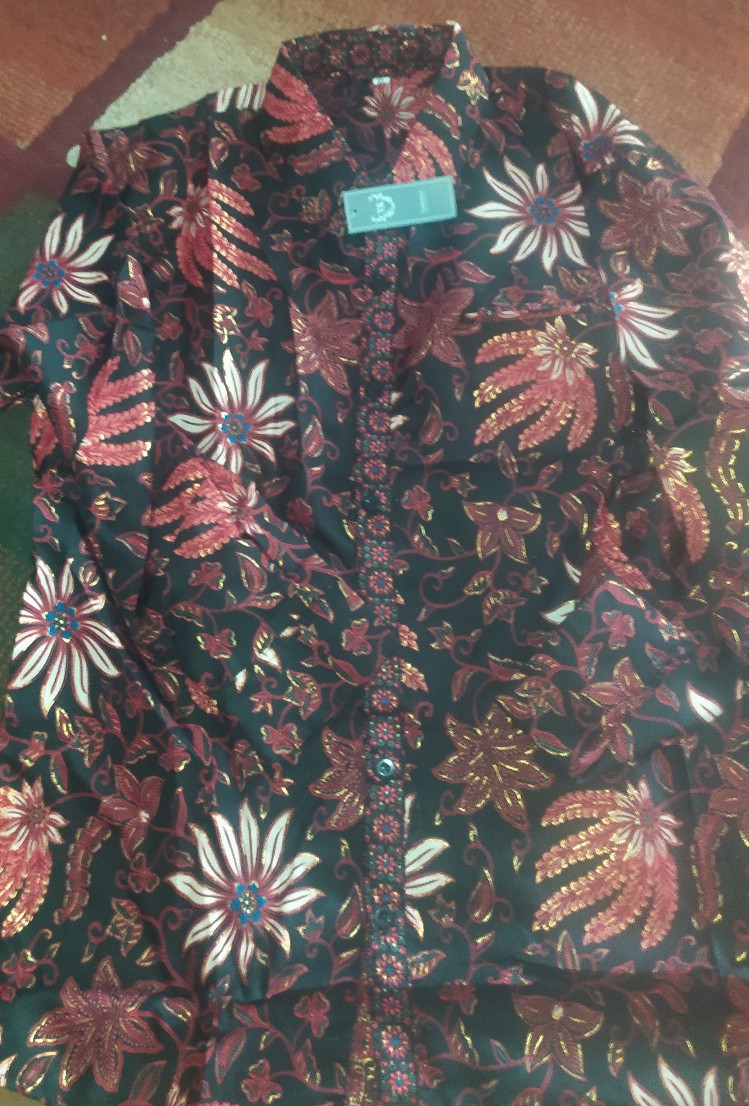 Kemeja Batik Prada Dewasa Lengan Panjang Jumbo