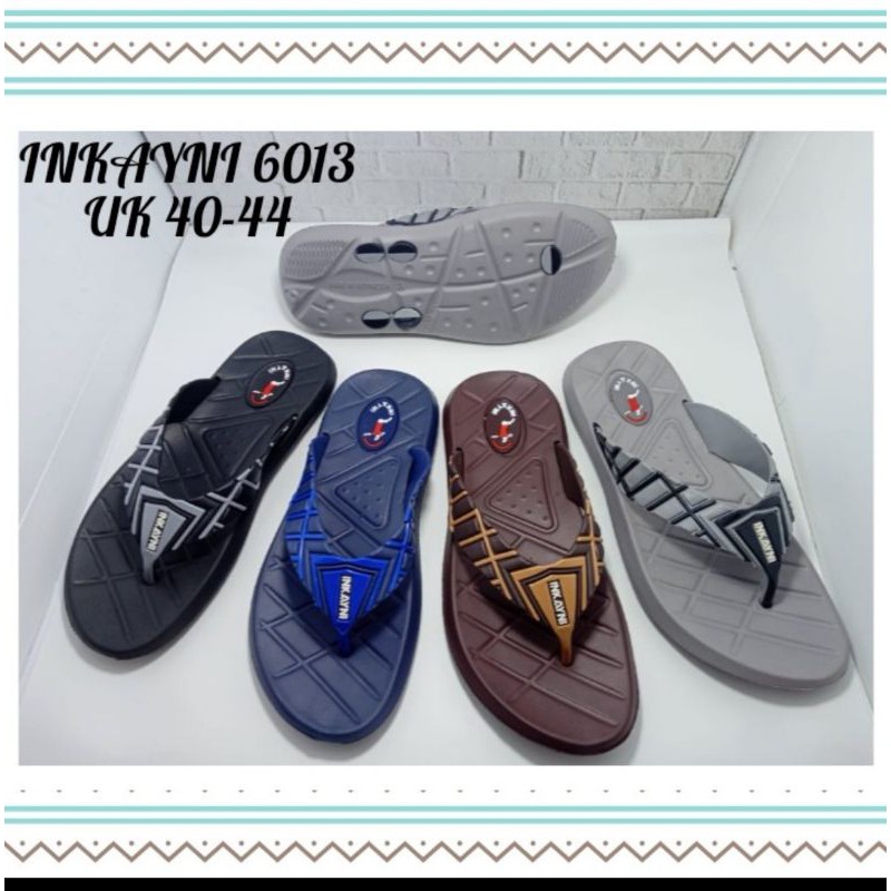 YK6013 Sandal Jepit Karet Pria Merek Inkayni Ukuran 40-44