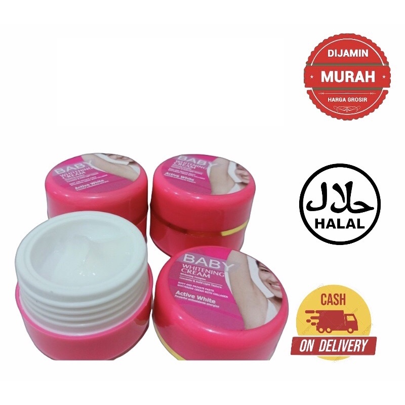 COD Pemutih Ketiak Baby Pink Whitening Cream Pemutih Shinkurim