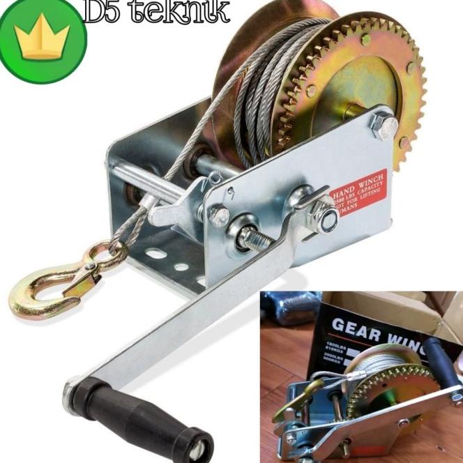 Nagasaki Hand Winch 2000 Lbs Alat Derek 1 Ton Katrol Tangan 1 Ton
