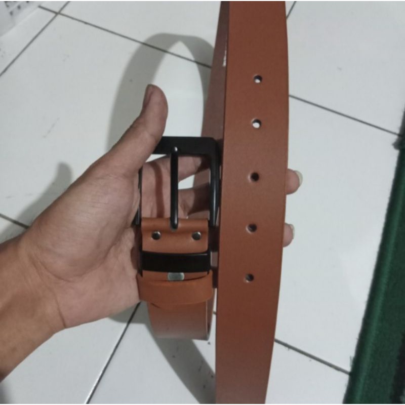 Ikat Pinggang Pria Kulit Asli/Sabuk Kulit Pria Dewasa/Gesper Kulit Cowok/Belt Laki-laki Jumbo