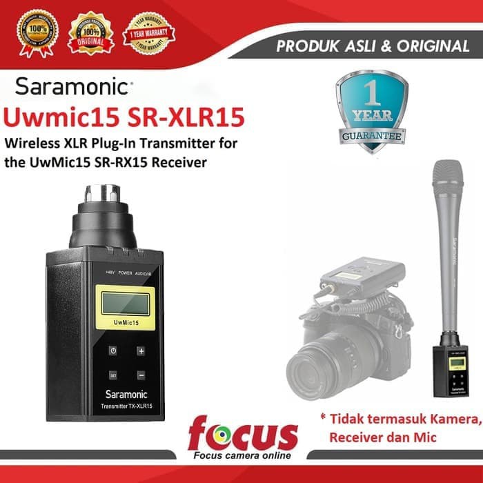 Saramonic UwMic15 SR-XLR15 Wireless XLR Plug-In Transmitter