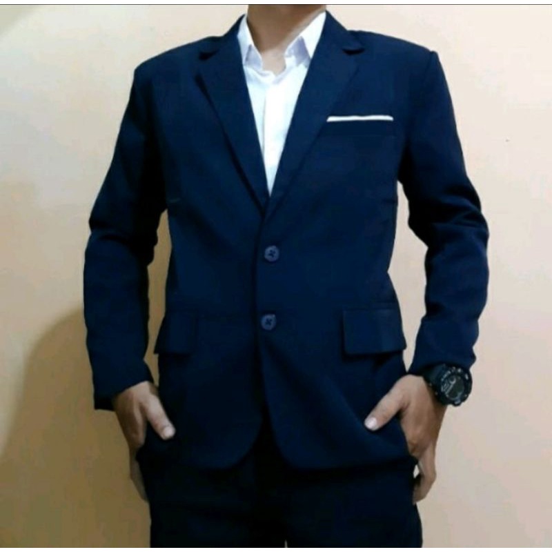 Jas formal navy / Jas pria navy blue / Jas wedding