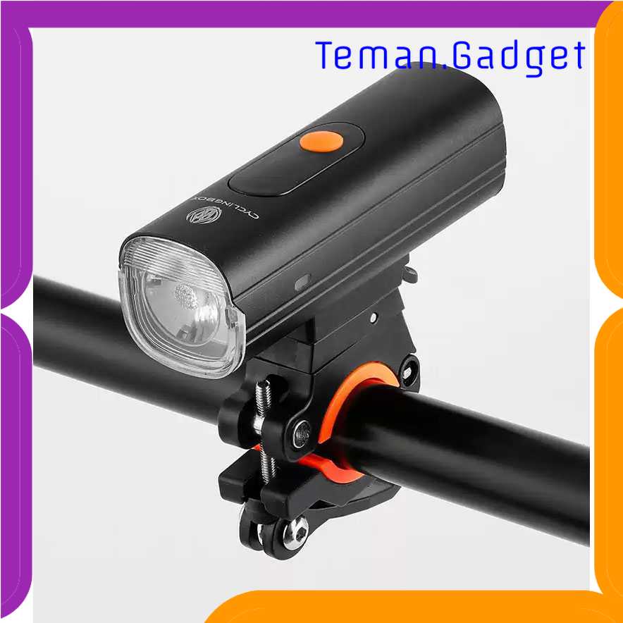 TG-IBA CYCLINGBOX Lampu Sepeda LED L2 USB Rechargeable 1500 mAh - C-1815