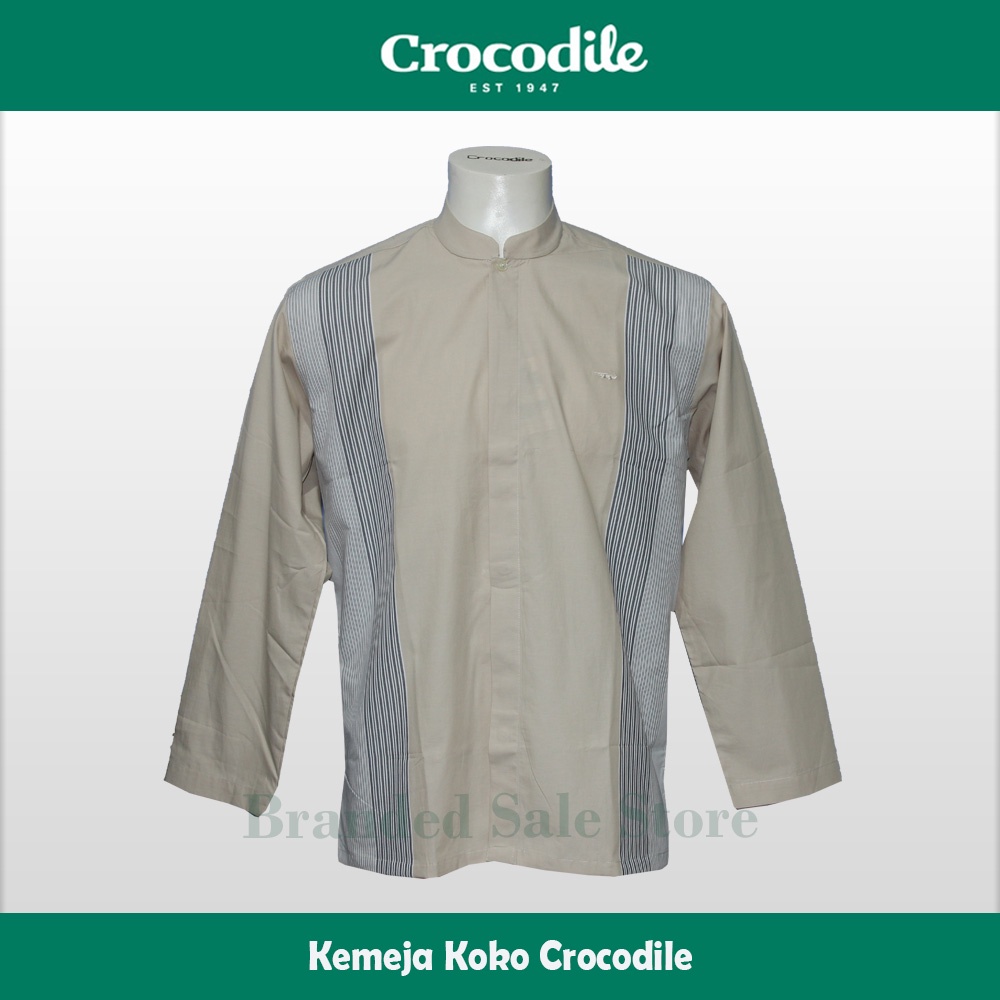 Baju Koko Crocodile / Kemeja Muslim Pria Modern Lengan Panjang Crocodile 818-837-01