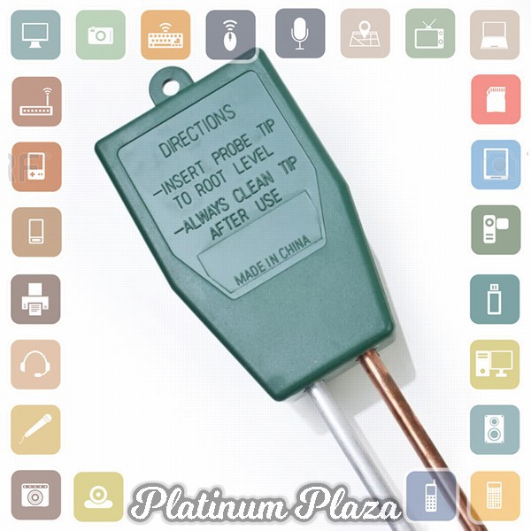 3in1 Alat Pengukur Kelembaban Tanah Soil Moist PH Detector Analyzer - Green`JFFRJC-