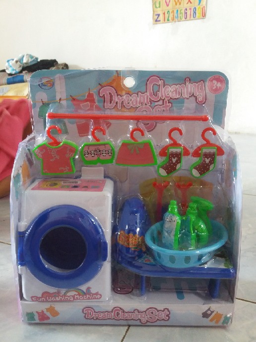 Mainan Mesin Cuci Set Laundry Dream Cleaning Set