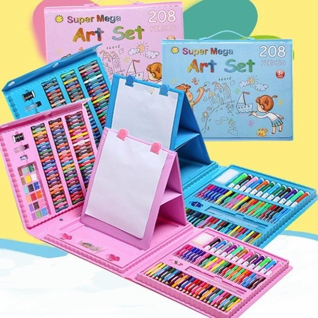 

Crayon Anak Set Isi 208 Pcs Pensil Warna Alat Lukis Mewarnai Lengkap