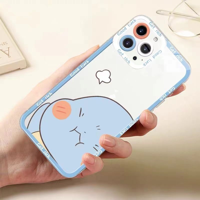 Soft Case Silikon TPU Transparan Shockproof Cover IPhone 14 13 12 11 Pro X XR XS Max SE 6 6S 7 8 Plus