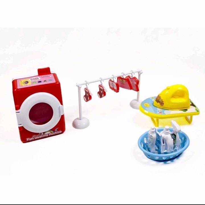 Mainan anak Mesin Cuci Anak Cleaning full set / washing machine / mainan edukasi anak