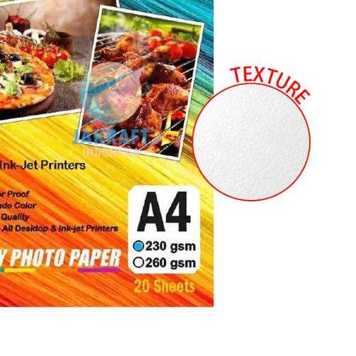 

Kertas Foto A4 Tebal 230 Gsm COMBO Silky Glossy Photo Paper isi 20