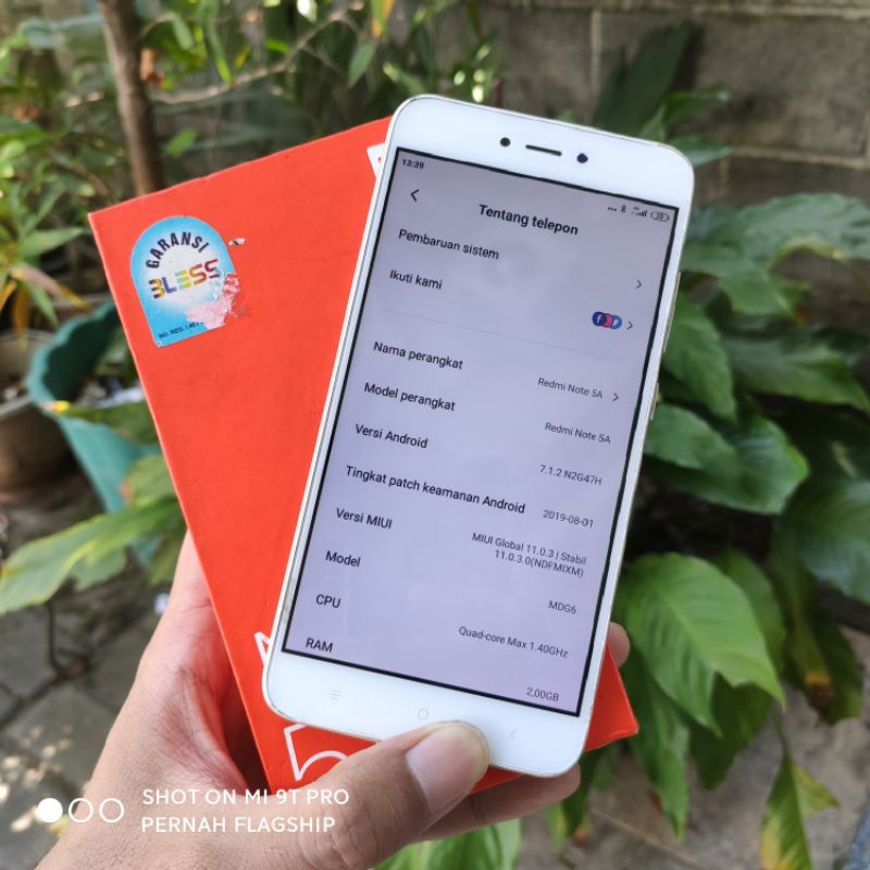 Xiaomi Redmi Note 5A 2/16 Second Bekas