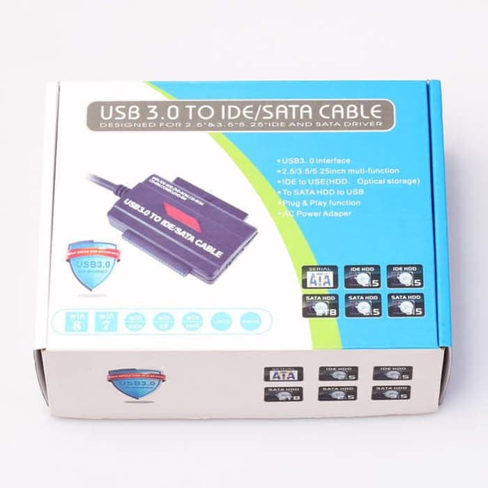 kabel R Driver usb 3.0 / 2.0 to sata dan ide support hdd 2.5&quot; / HARDISK 3.5&quot; INCH