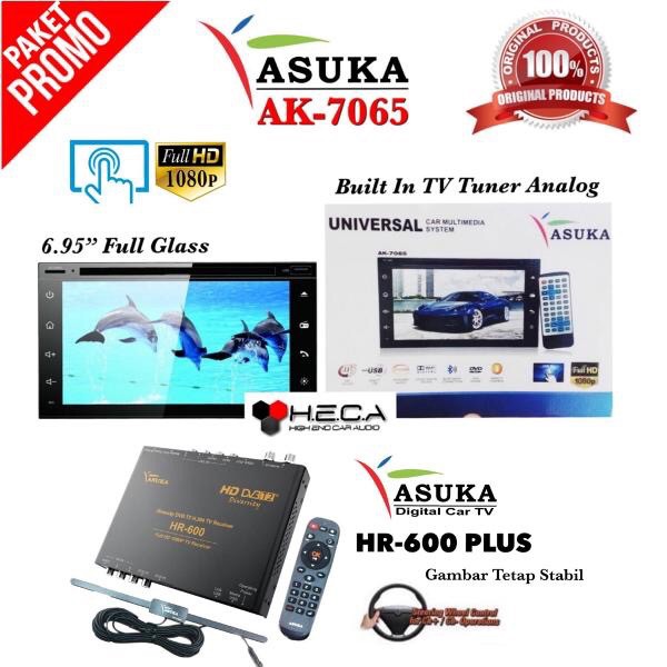 PAKET ASUKA AK-7065 Double Din Tape   ASUKA HR-600 TV Tuner Digital