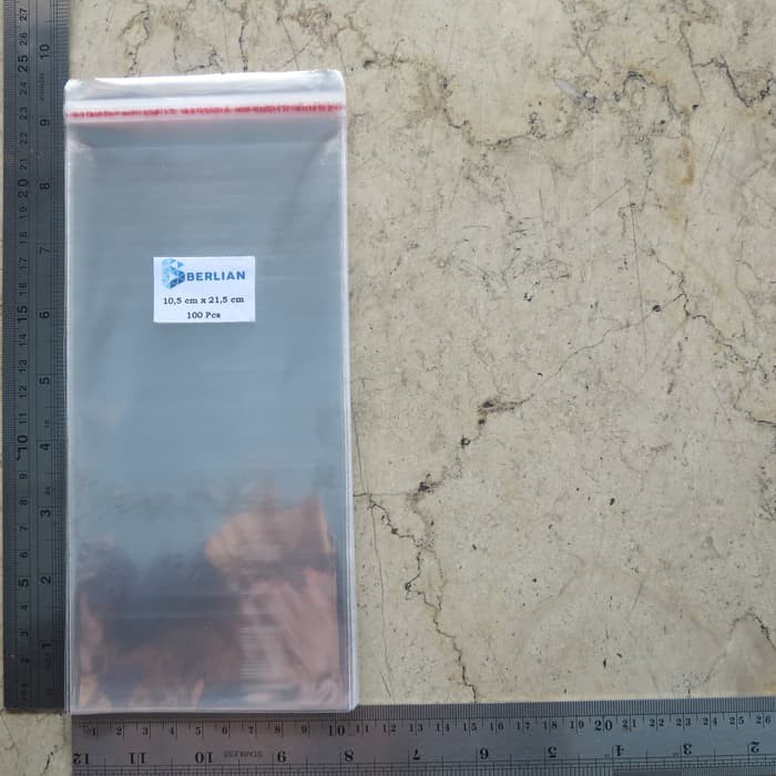 

Stok Ready Plastik OPP 10,5X21,5CM KW2 100LBR Lem atau Seal Murah