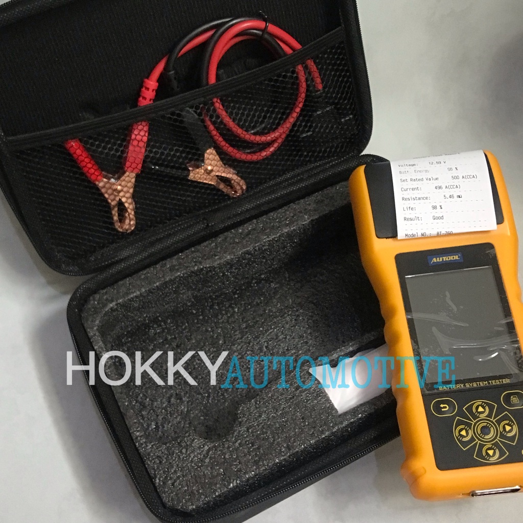 AUTOOL car battery tester tool with printer diagnostic / battery tester