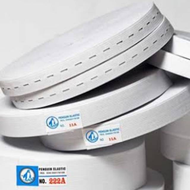 Karet Elastis Pinggang kolor merk Penguin 07A Ukuran 2cm - Original