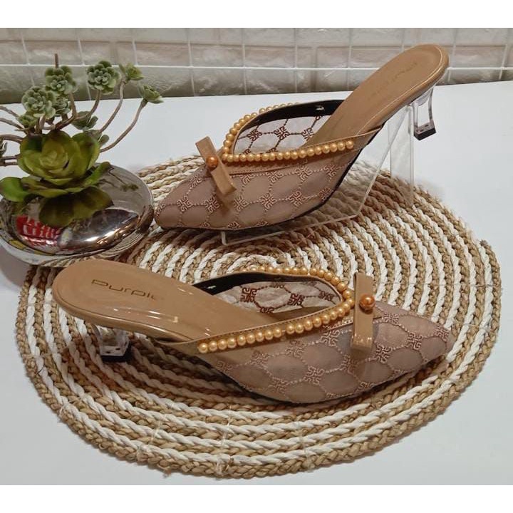 Sandal Purple Y021 - Sepatu Wanita Heels - Heels Shoes Purple