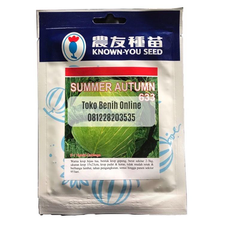 BENIH KUBIS - SUMMER AUTUMN 633 - 10 gram - Known You Seed - Kubis dataran rendah - Benih Sayuran (A