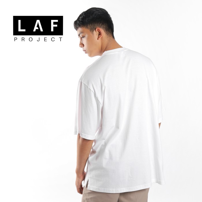 Kaos Polos Oversize Pria Cotton Combed 24s Premium Putih LAF Project