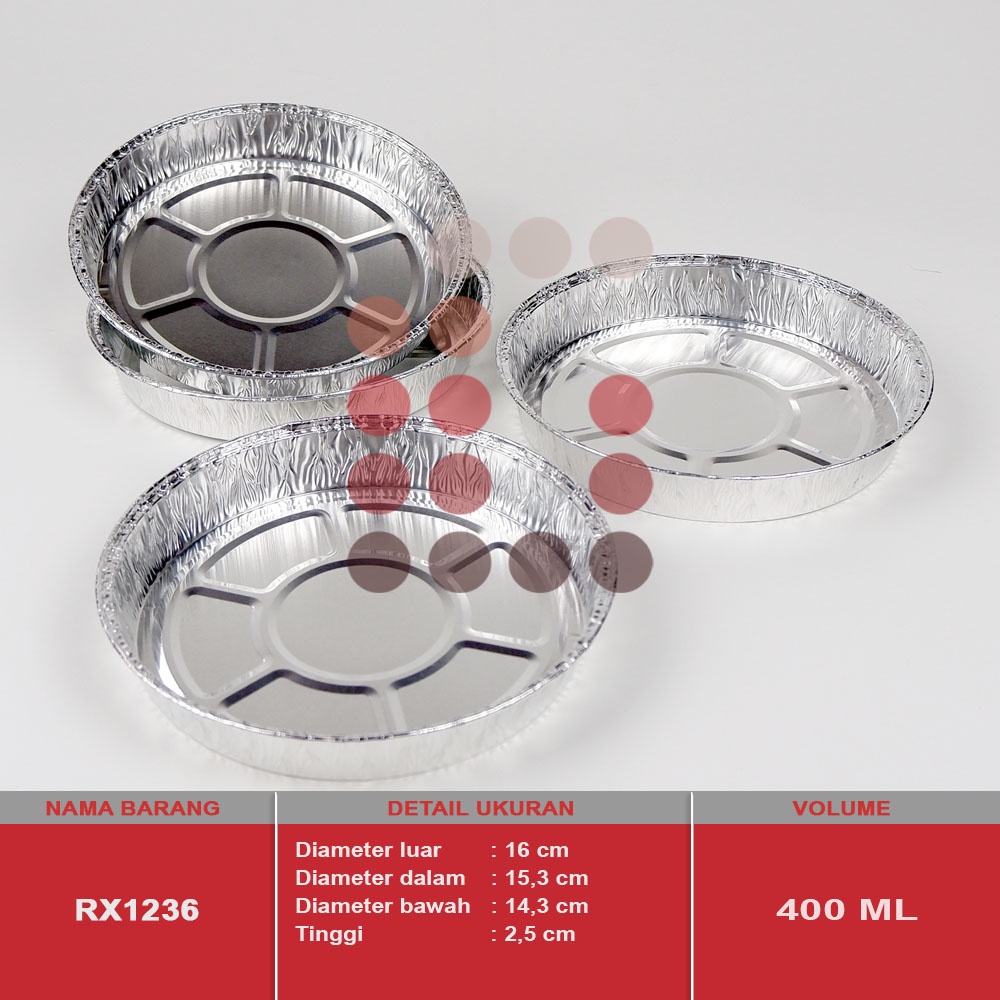 alumunium foil cup RX 425/1236 macaroni schotel / klapertart / lasagna